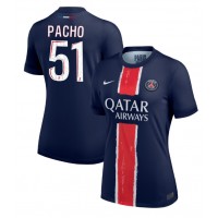 Dres Paris Saint-Germain Willian Pacho #51 Domáci pre Ženy 2024-25 Krátky Rukáv